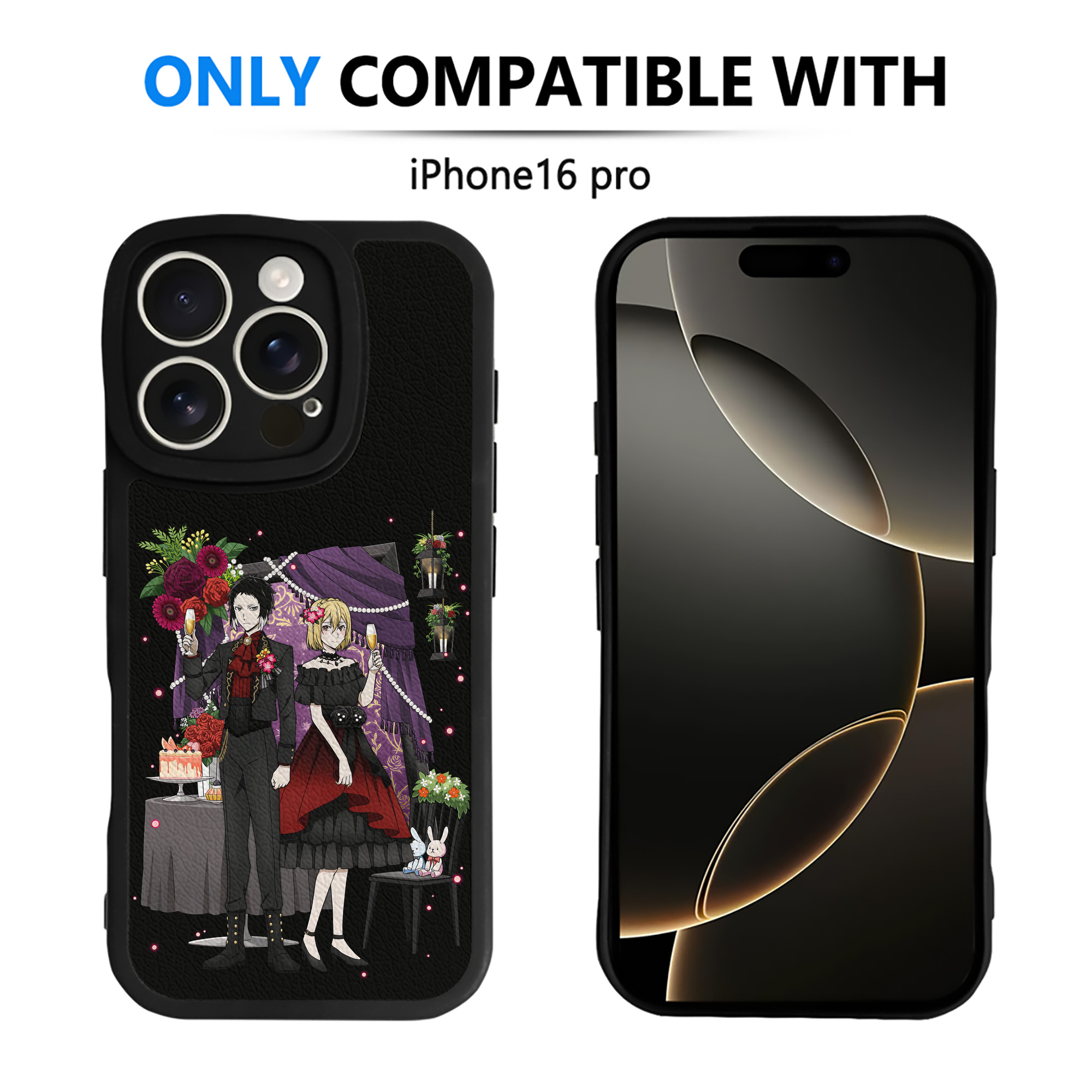 （画像用） 文豪ストレイドッグス Bungo Stray Dogs 【iPhone 16シリーズ対応】シリコンスマホケース（レザー調） 材質：シリコン